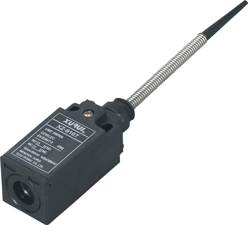Wyłącznik krańcowy 250 V/AC 10 A pręt sprężynowy|Plastyczna dźwignia chwilowa XZ-9/107 IP65 1 szt. - obrazek 1