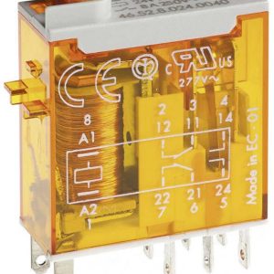 Finder 46.52.8.230.0054 Przekaźnik THT 230 V/AC 8 A 2 zestyki przełączne 10 szt. paleta Finder 46.52.8.230.0054 Przekaźnik THT 230 V/AC 8 A 2 zestyki przełączne 10 szt. paleta