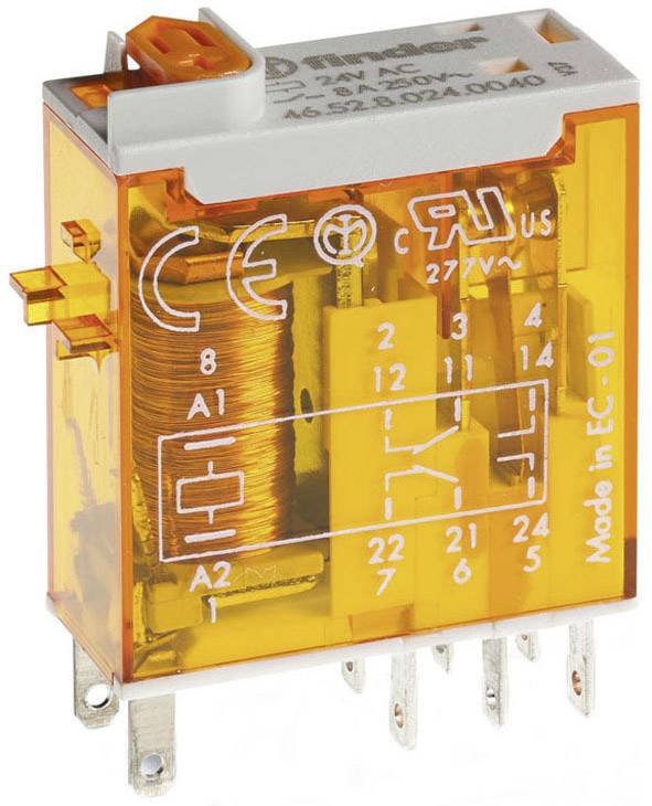 Finder 46.52.8.230.0054 Przekaźnik THT 230 V/AC 8 A 2 zestyki przełączne 10 szt. paleta - obrazek 1