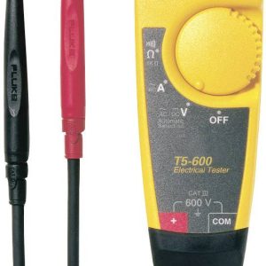 Dwubiegunowy tester napięcia Fluke T5-600 CAT III 600 V Dwubiegunowy tester napięcia Fluke T5-600 CAT III 600 V