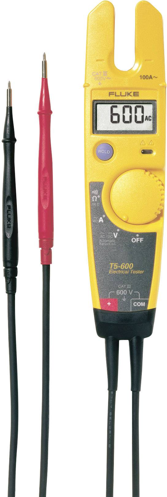 Dwubiegunowy tester napięcia Fluke T5-600 CAT III 600 V - obrazek 1