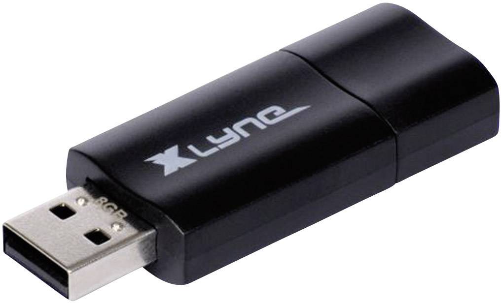 Pendrive USB 2.0 Xlyne Wave, 64 GB, czarny, 8 MB/s / 2,5 MB/s - obrazek 1