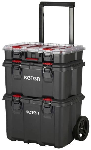 Skrzynka narzędziowa bez wyposażenia KETER Stack n Roll 250927 Wymiary (S x W x G) 525 x 694 x 411 mm - obrazek 1
