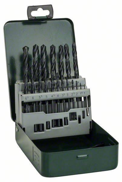 Bosch Accessories 2607019435 Promoline HSS Zestaw wierteł krętych do metalu 19 szt. 1 mm, 1.5 mm, 2 mm, 2.5 mm, 3 mm, 3. - obrazek 1