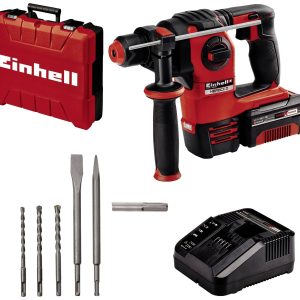 Einhell Power X-Change HEROCCO Kit +5 (1×3,0Ah) SDS-Plus-Młotowiertarka akumulatorowa 18 V 3.0 Ah Li-Ion zaw. akumulator Einhell Power X-Change HEROCCO Kit +5 (1×3,0Ah) SDS-Plus-Młotowiertarka akumulatorowa 18 V 3.0 Ah Li-Ion zaw. akumulator