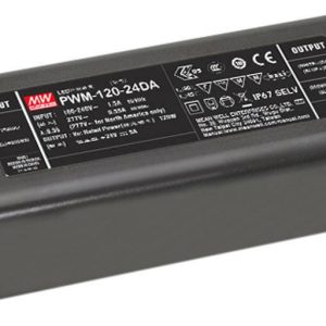 MEAN WELL PWM-120-24DA Sterownik LED Stałonapięciowy 120 W 5 A 24 V/DC Ściemniacz, Dali, Montaż w strefach zagrożonych w MEAN WELL PWM-120-24DA Sterownik LED Stałonapięciowy 120 W 5 A 24 V/DC Ściemniacz, Dali, Montaż w strefach zagrożonych w