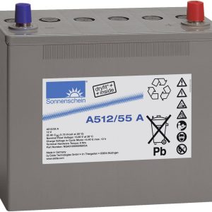 Akumulator ołowiowy GNB Sonnenschein A512/55 A NGA5120055HS0CA, ołowiowo żelowe, 12 V, 55 Ah Akumulator ołowiowy GNB Sonnenschein A512/55 A NGA5120055HS0CA, ołowiowo żelowe, 12 V, 55 Ah