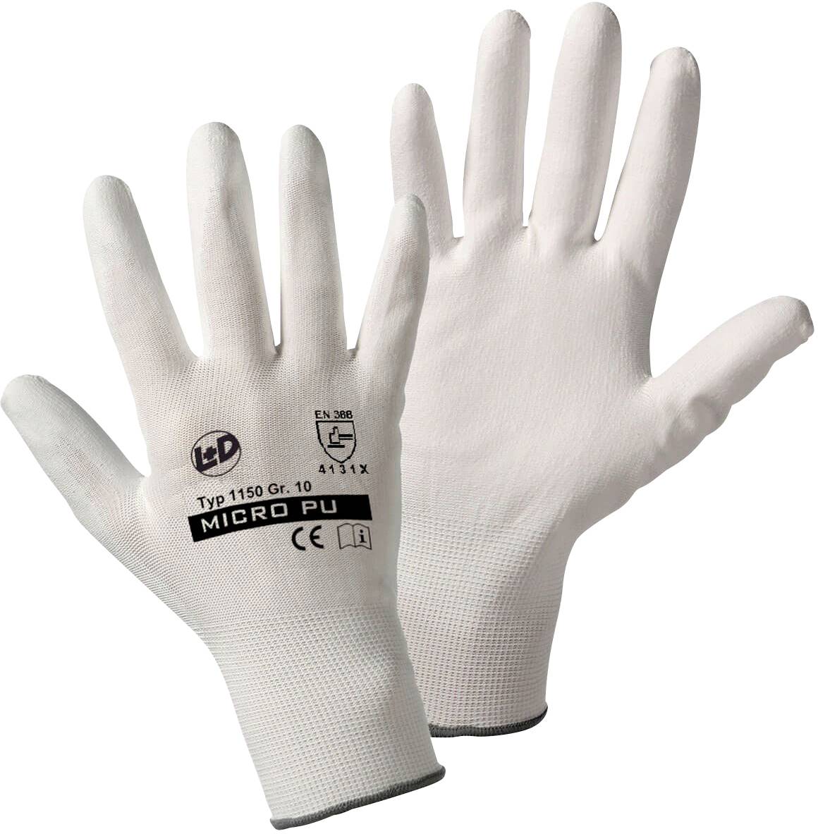 Leipold Doehle 1150-11 Micro-PU knitted Rękawice robocze Rozmiar rękawic: 11, XXL EN 388:2016 CAT II 1 par(a) - obrazek 1