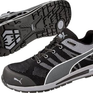 PUMA Elevate Knit Black Low 643160-43 ESD Obuwie ochronne S1P Rozmiar buta (EU): 43 czarny, szary 1 szt. PUMA Elevate Knit Black Low 643160-43 ESD Obuwie ochronne S1P Rozmiar buta (EU): 43 czarny, szary 1 szt.