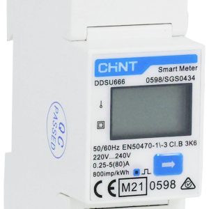Chint G DDSU666 220/230V 5(80)A RS485 2P MID 313271 Licznik prądu przemiennego cyfrowy Zezwolenie MID: tak 1 szt. Chint G DDSU666 220/230V 5(80)A RS485 2P MID 313271 Licznik prądu przemiennego cyfrowy Zezwolenie MID: tak 1 szt.