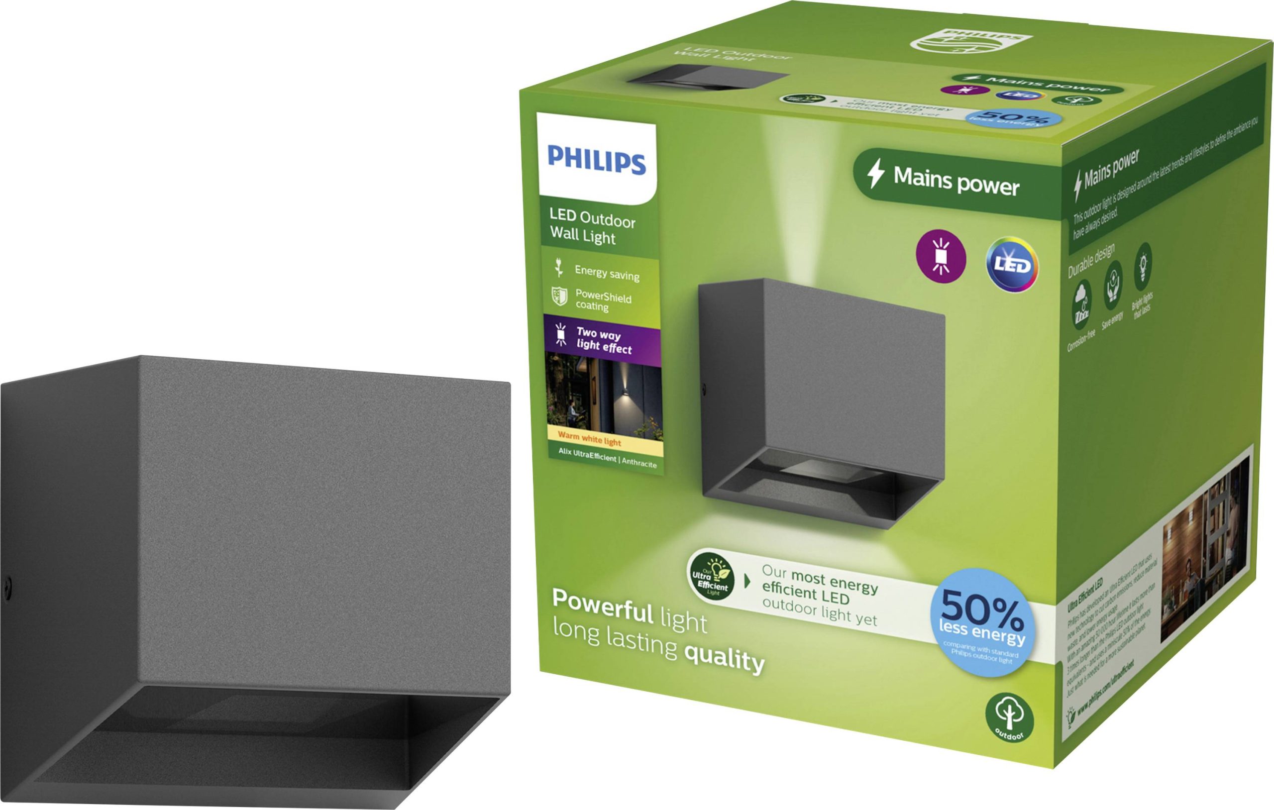 Zewnętrzna lampa ścienna Philips LED Alix 929004140901 8.6 W 400.00 lm IP44 - obrazek 1