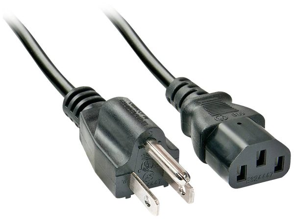 kabel zasilający IEC LINDY Lindy – Stromkabel – NEMA 5-15P (S) bis IEC 60320 C13 30338, 2.00 m, 1 szt.