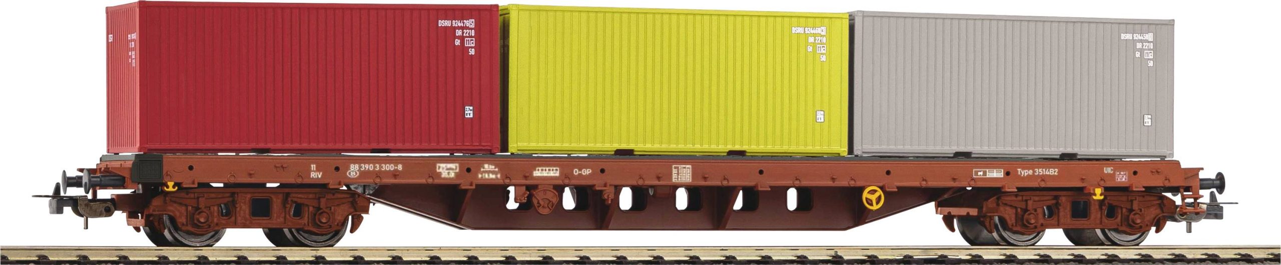 Piko H0 24539 Wagon kontenerowy DC - obrazek 1