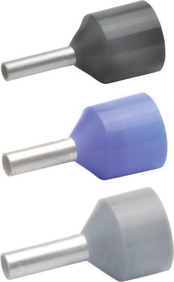 Klauke 43410 Końcówka rurkowa 4 mm² z częściową izolacją szary 100 szt. - obrazek 1