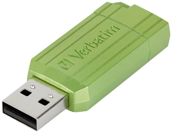 Verbatim USB DRIVE 2.0 PINSTRIPE Pendrive USB 64 GB Eukaliptus, zielony 49964 USB 2.0