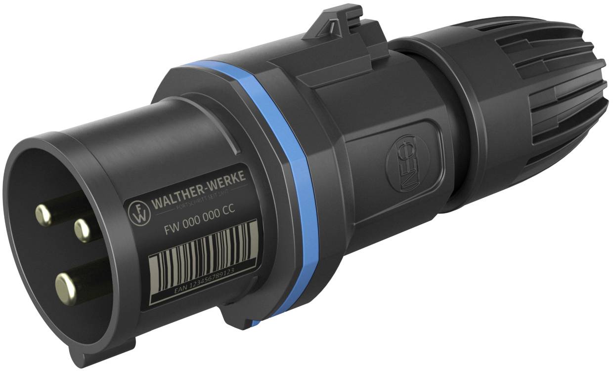 Złacze męskie CEE Walther Werke FW211306CC 16 A 250 V - obrazek 1