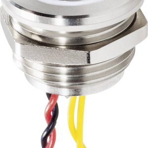 Przycisk do dzwonka Renkforce, 24 V/0,3 A, IP68, stali szlachetnej, biały Przycisk do dzwonka Renkforce, 24 V/0,3 A, IP68, stali szlachetnej, biały