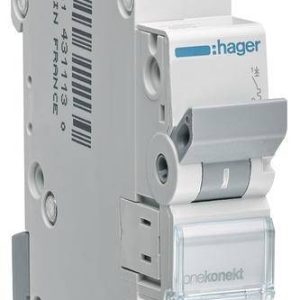 Wyłącznik automatyczny Hager MCN104, 1 styk, 400 V, 4 A