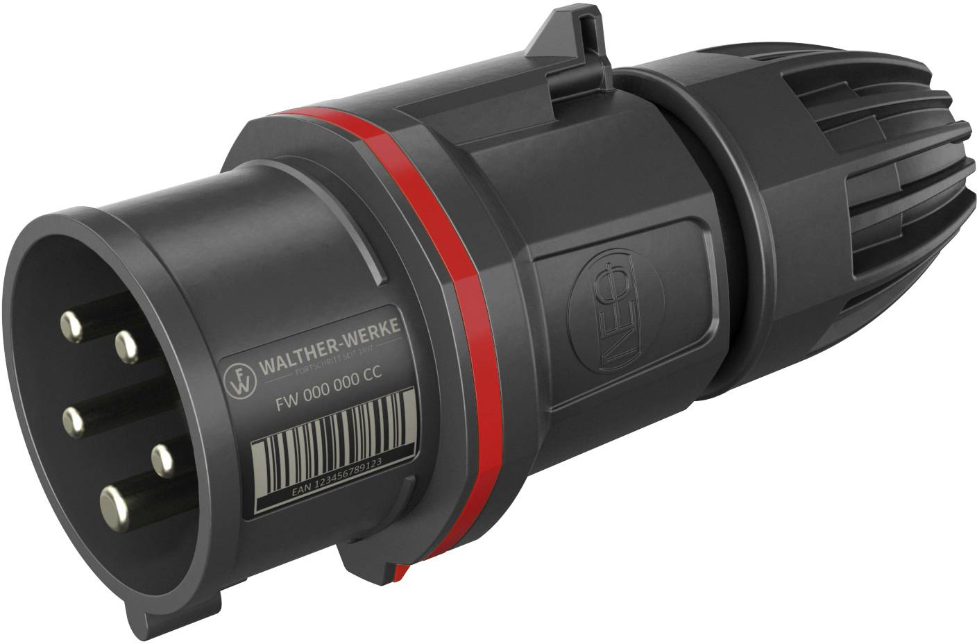Złacze męskie CEE Walther Werke FW211506SK 16 A 400 V - obrazek 1