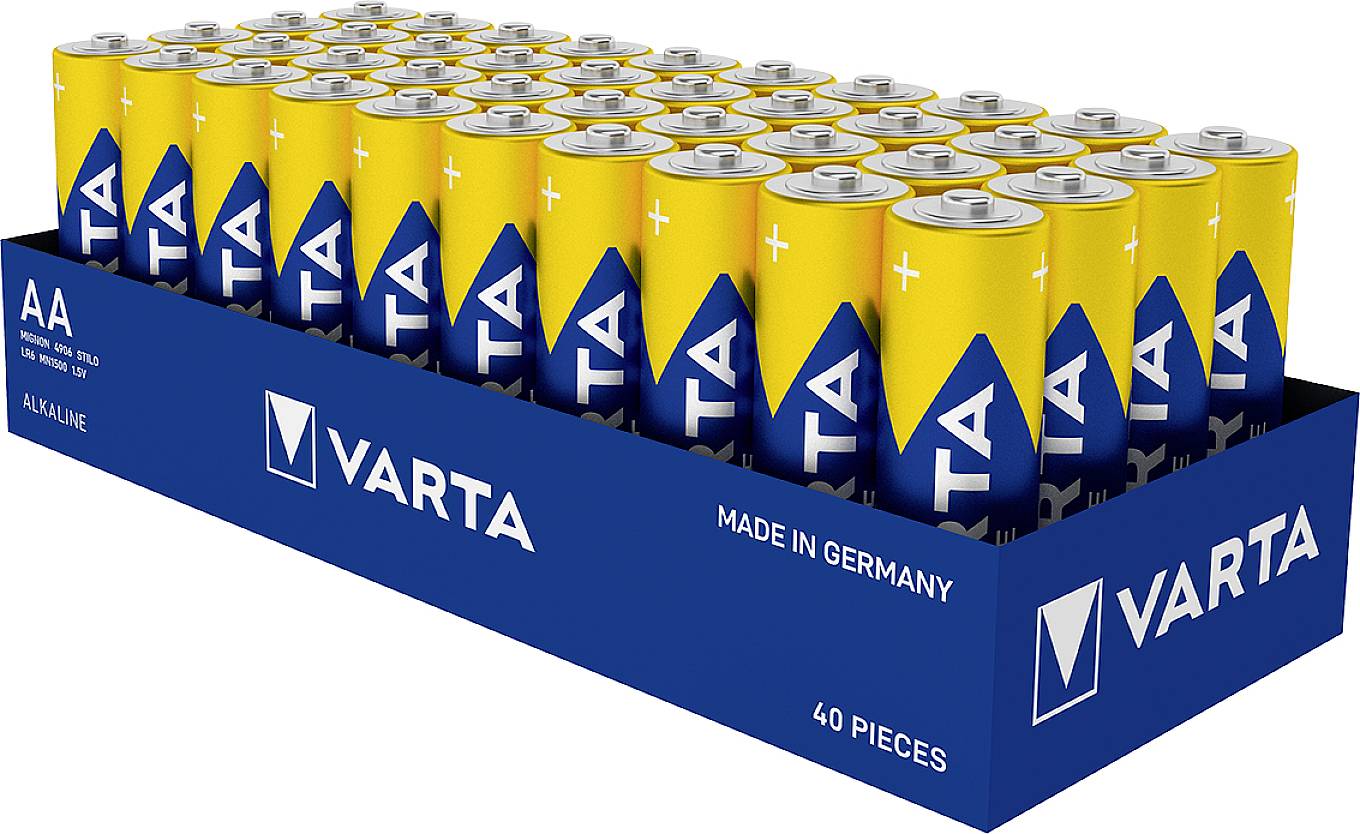 Baterie AA Varta LONGLIFE Power 4906124354, 1.5 V, alkaliczno-manganowe, 40 szt. - obrazek 1