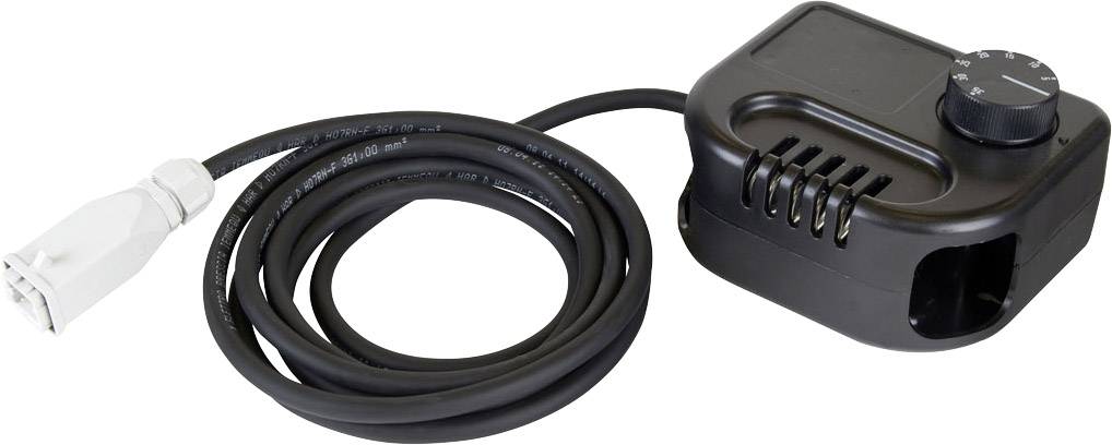 Master Klimatechnik TH-5 Raumthermostat mit 3m Kabel TH 5 Termostat do grzejnika czarny - obrazek 1