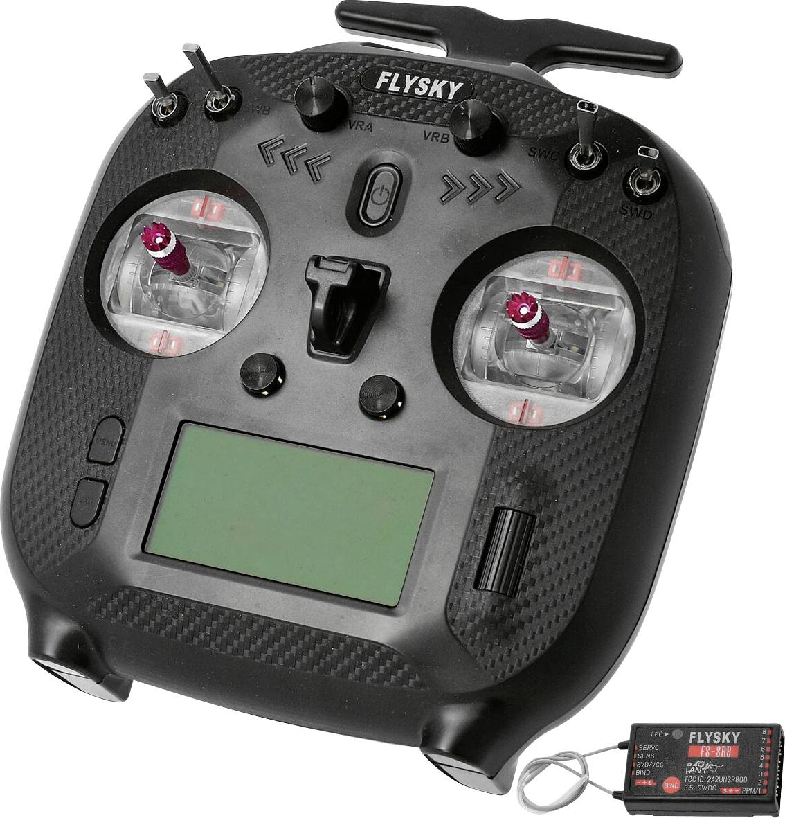 Kontroler do zdalnego sterowania FlySky FS-ST8 FS-ST8+SR8, 2,4 GHz, Ilość kanałów: 10, 420 g - obrazek 1