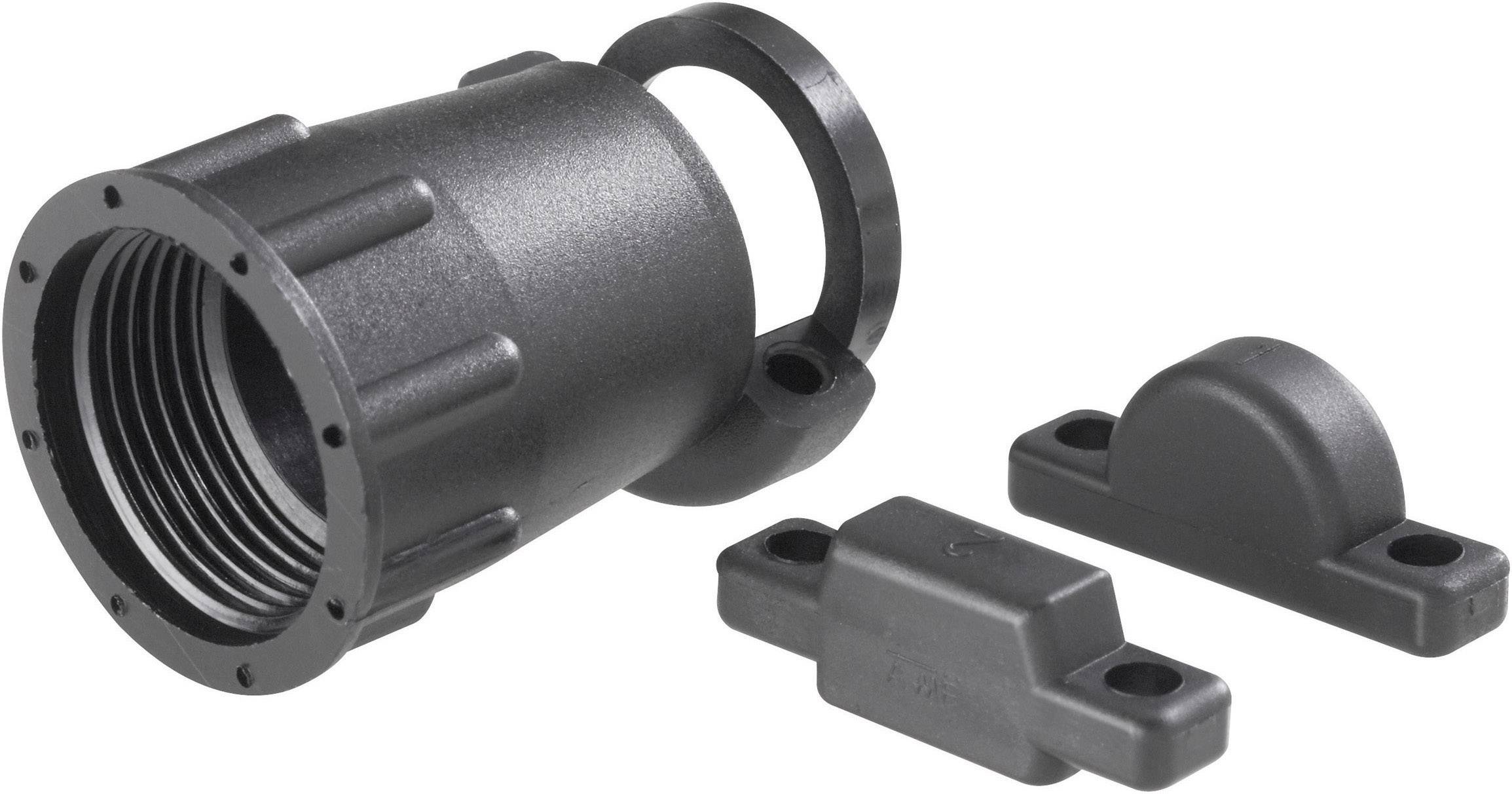 Osłona kablowa CPC TE Connectivity 182655-01/182655-1, z uchwytem, 28,7 x 35,6 mm, czarn - obrazek 1