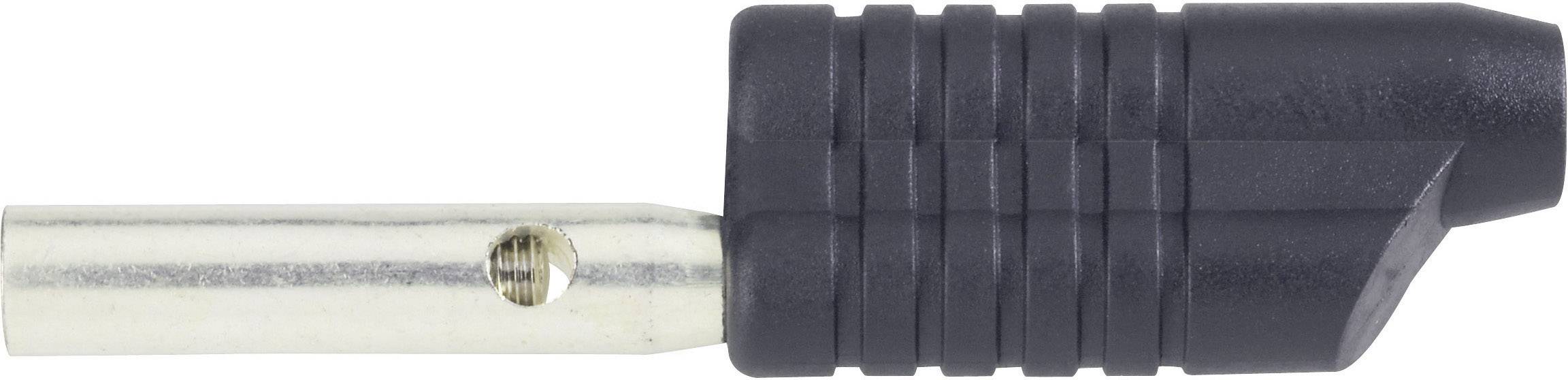 Wtyk bananowy wieżowy Schnepp S 4041 S, O 4 mm, 2.5 mm2, 30 A, czarny - obrazek 1