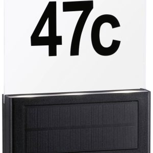Podświetlany numer domu, solarny Paulmann Neda 94577 1 W 80 lm IP44 Podświetlany numer domu, solarny Paulmann Neda 94577 1 W 80 lm IP44