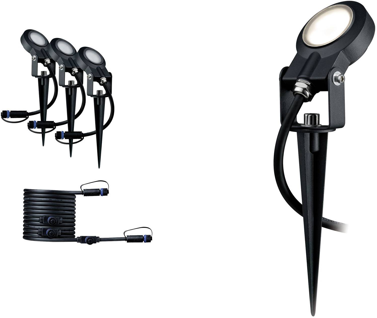 System oświetlenia Plug&Shine Paulmann Spot Sting Ergänzungsset IP67 93689 18 W 520 lm - obrazek 1
