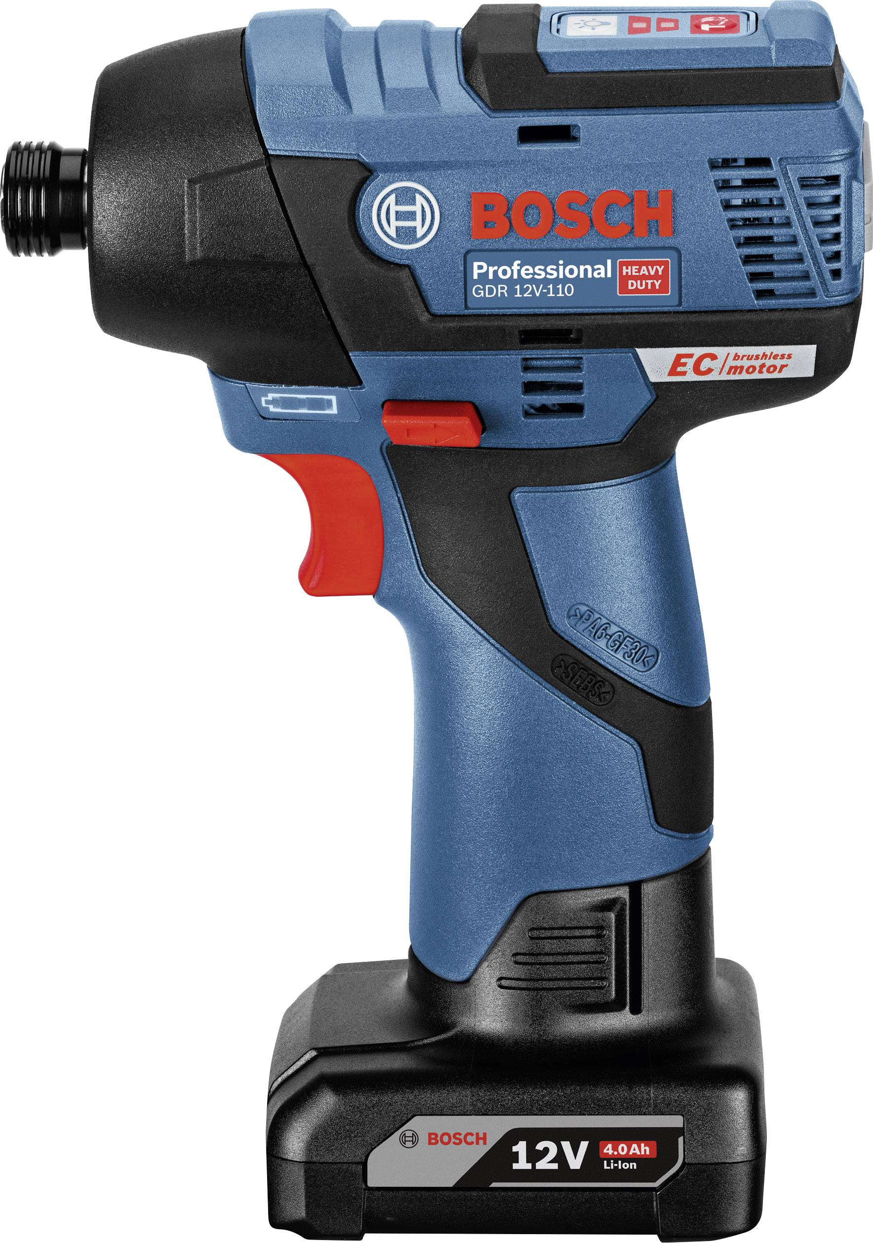 Bosch Professional GDR 12V-110 06019E0002 Wkrętarka udarowa akumulatorowa 110 Nm 12 V Ilość dołączonych baterii 0 Li-Ion - obrazek 1