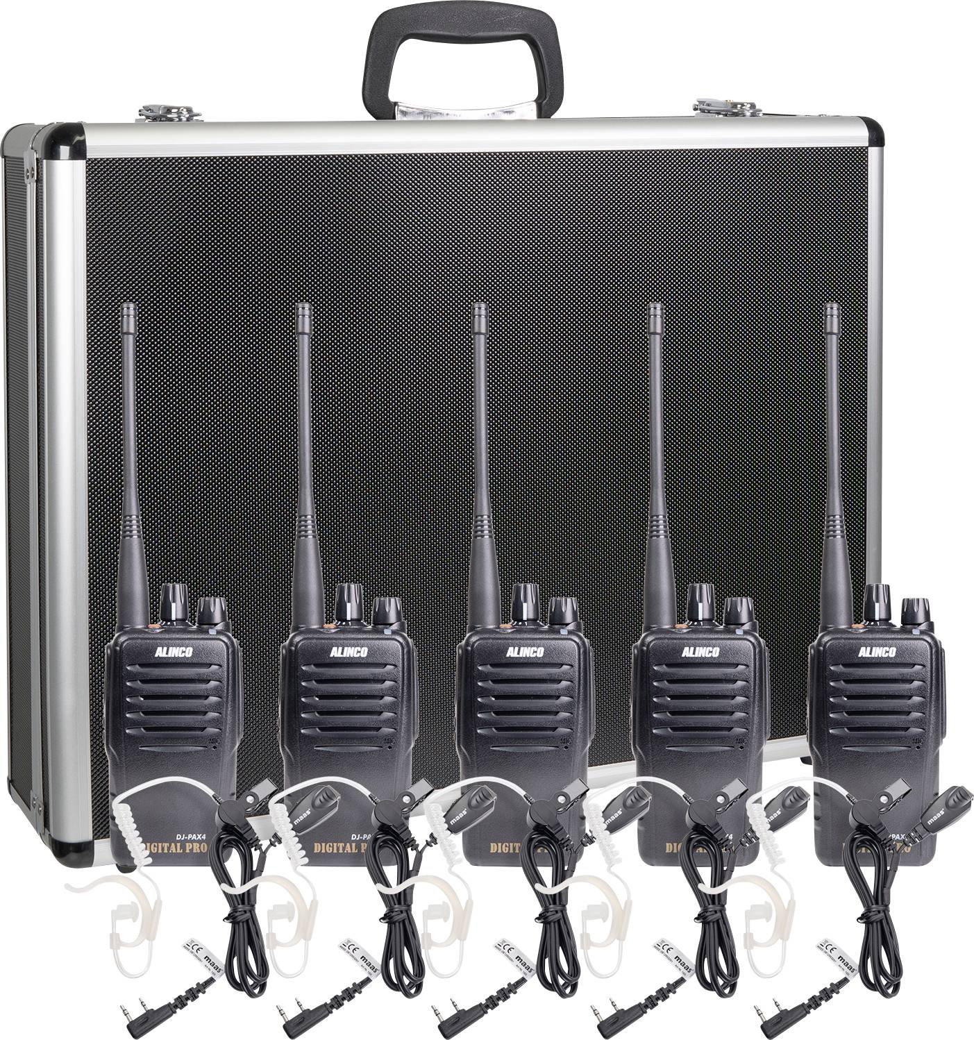Radiotelefon PMR Alinco Team-Set DJ-PAX-4 + KEP-24-VK - obrazek 1