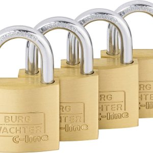 Kłódka Burg Wächter 4er Set Set Quadro 222 40 SB 20.00 mm Samozatrzaskowa z zamkiem kluczykowym Kłódka Burg Wächter 4er Set Set Quadro 222 40 SB 20.00 mm Samozatrzaskowa z zamkiem kluczykowym