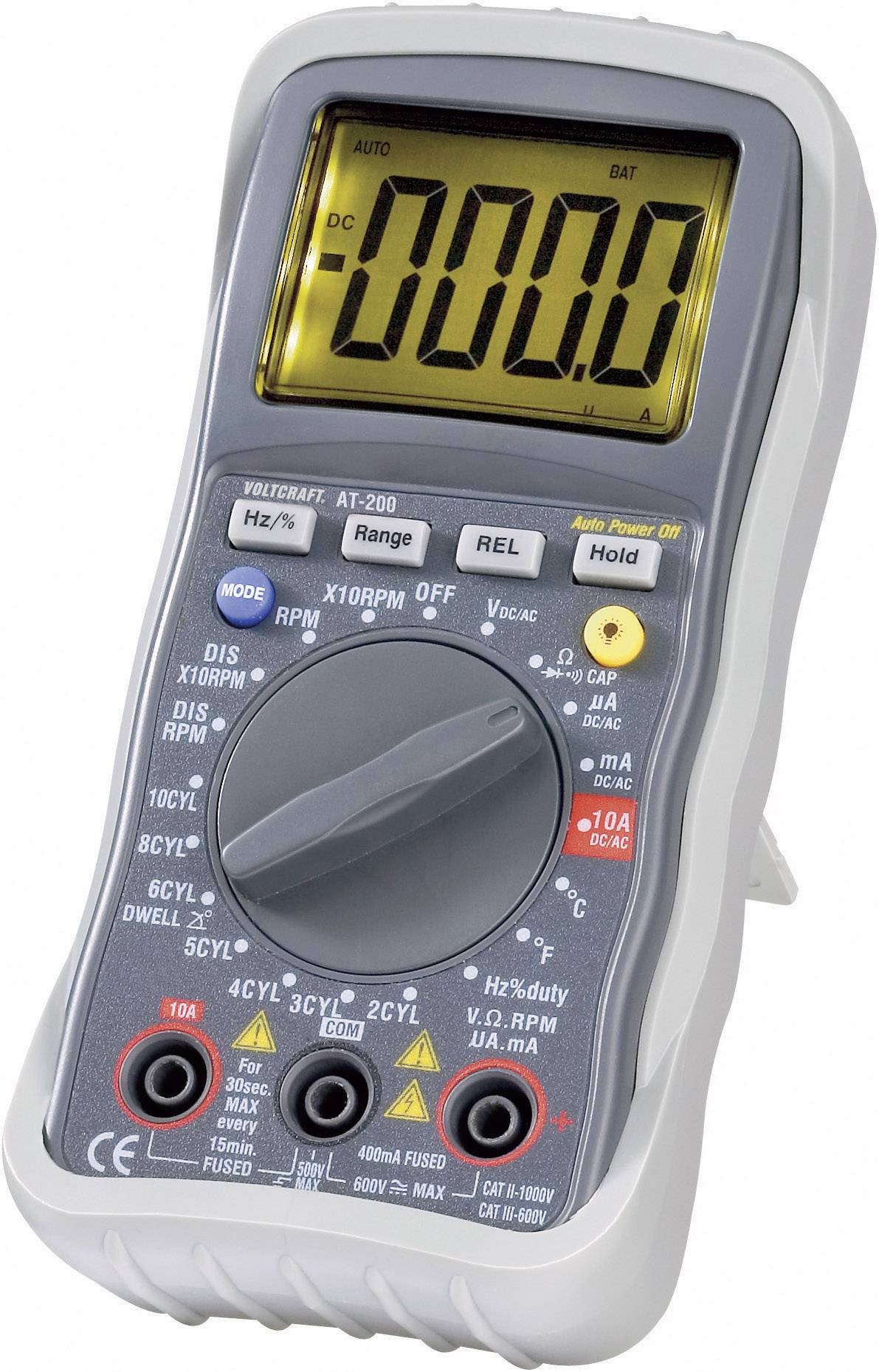 Multimetr cyfrowy pomiar pojazdu VOLTCRAFT AT-200, CAT III 600 V - obrazek 1