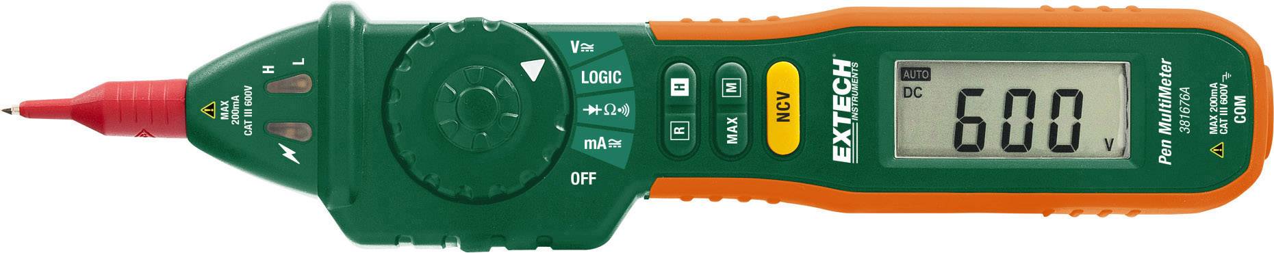 Extech 381676A Multimetr cyfrowy CAT III 600 V Wyświetlane liczby: 2000 - obrazek 1