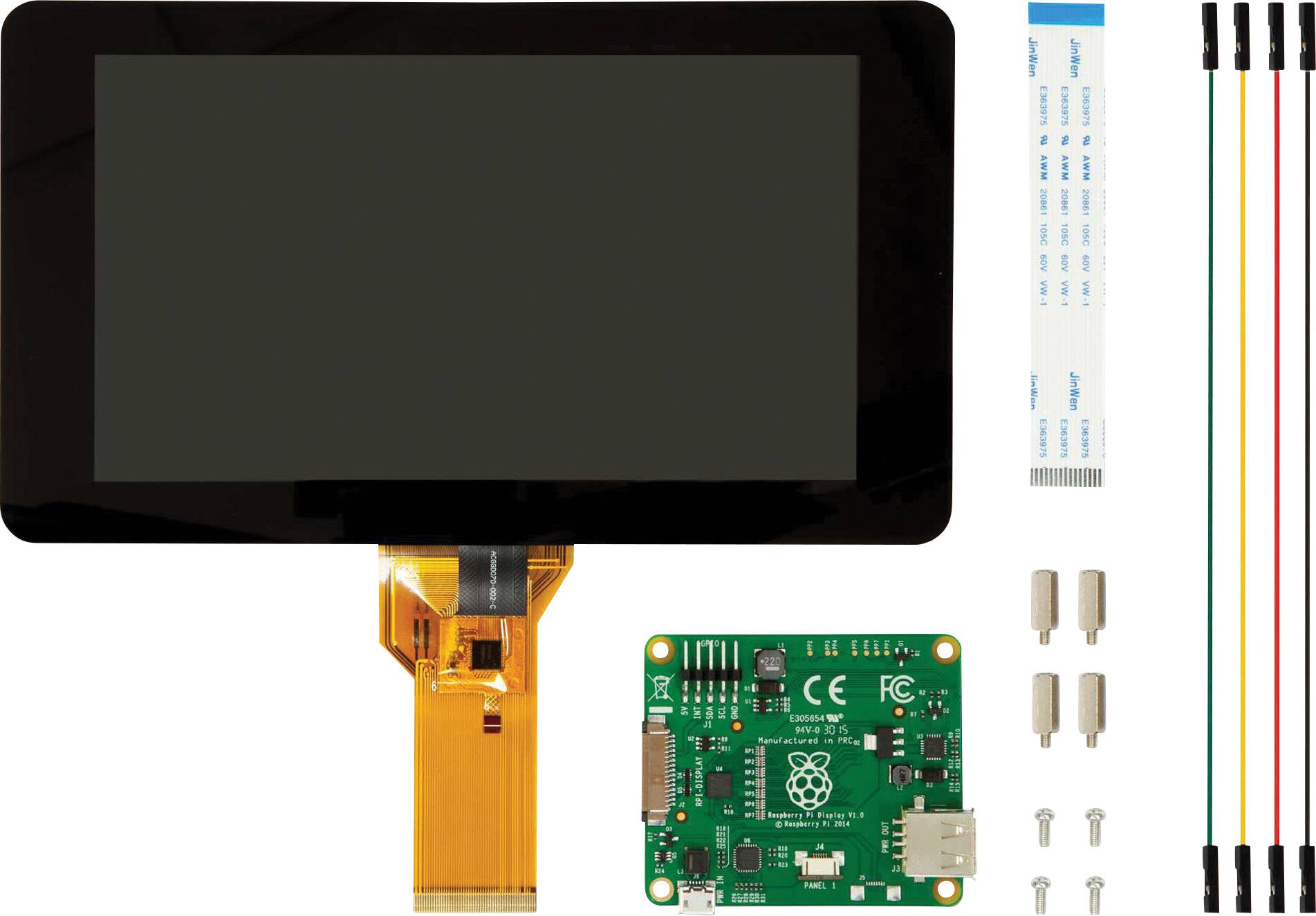 Moduł wyświetlacza Raspberry Pi® SC1227 17.8 cm (7 cal) 800 x 480 Pixel - obrazek 1