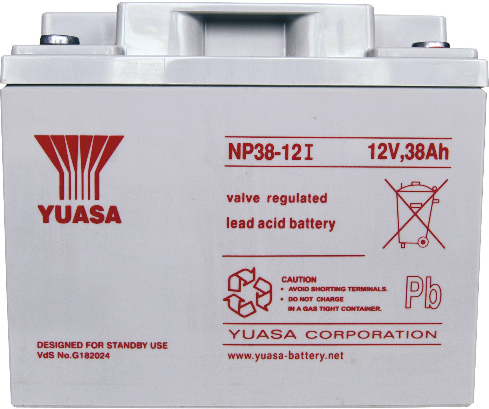 Akumulator ołowiowy Yuasa NP38-12 NP38-12, AGM, 12 V, 38 Ah - obrazek 1