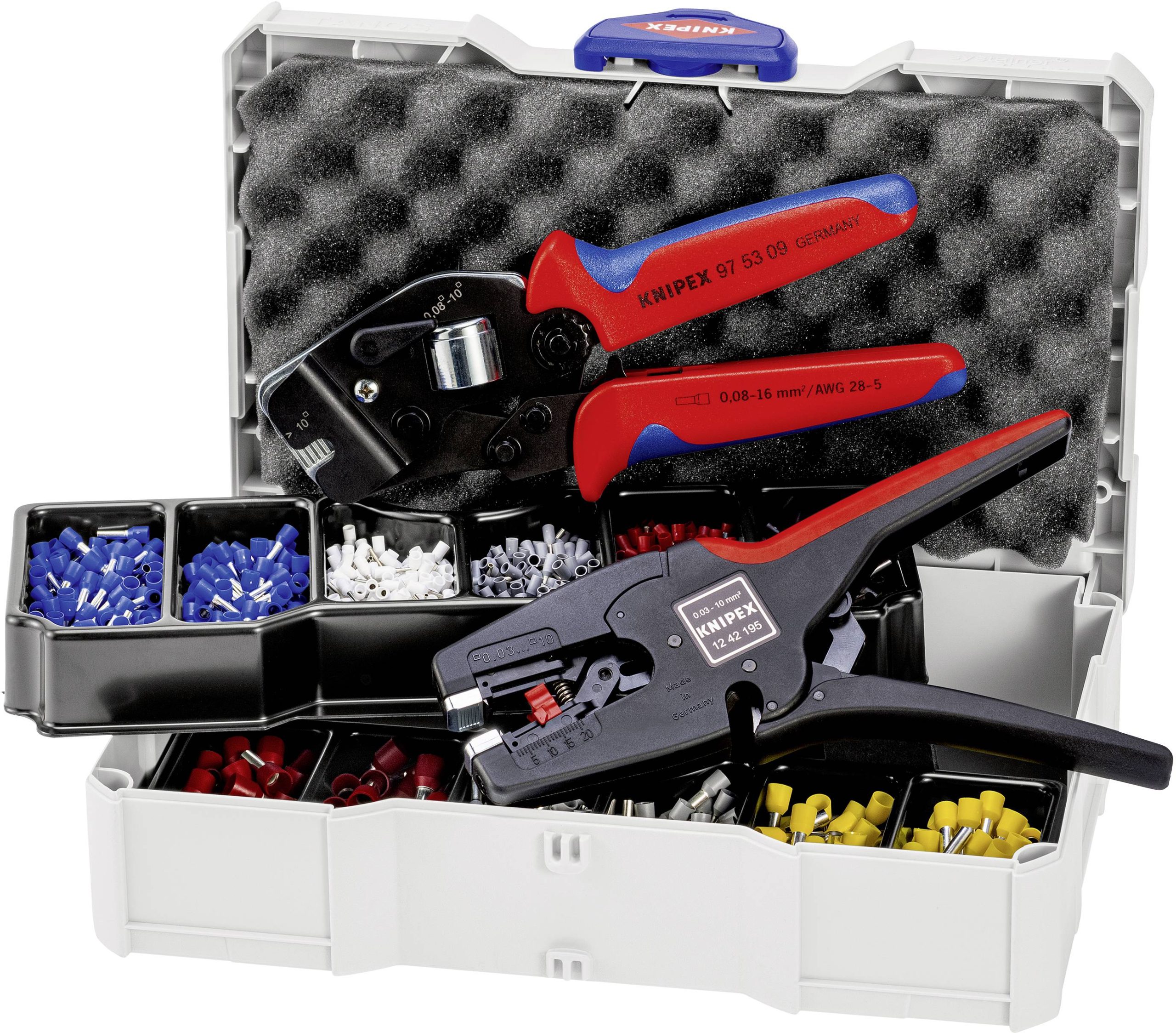 Zestaw do zaciskania końcówek kablowych Knipex 97 90 17 - obrazek 1