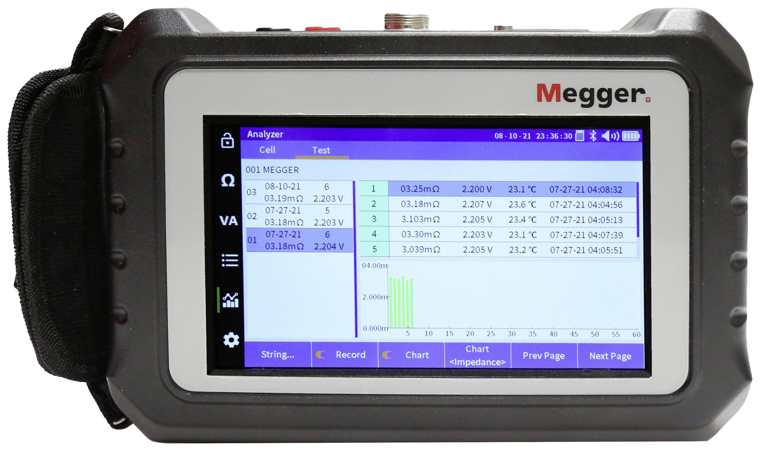 Tester baterii Megger do 600 V, do 1000 V - obrazek 1