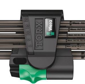 Wera 967/9 TX XL 1 TORX wewnętrzny Zestaw kluczy trzpieniowych T 8, T 9, T 10, T 15, T 20, T 25, T 27, T 30, T 40 9 szt. Wera 967/9 TX XL 1 TORX wewnętrzny Zestaw kluczy trzpieniowych T 8, T 9, T 10, T 15, T 20, T 25, T 27, T 30, T 40 9 szt.