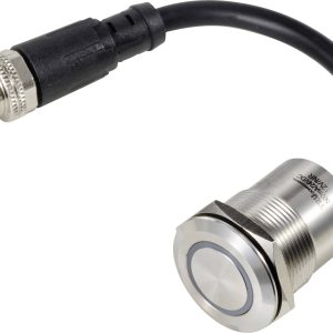 TRU COMPONENTS TC-12835308 Przycisk piezoelektryczny TC-PS223P10YSSG12T M12 MALE CONNECTOR, 22 mm, 24 V, 0.2 A, 1 szt. TRU COMPONENTS TC-12835308 Przycisk piezoelektryczny TC-PS223P10YSSG12T M12 MALE CONNECTOR, 22 mm, 24 V, 0.2 A, 1 szt.