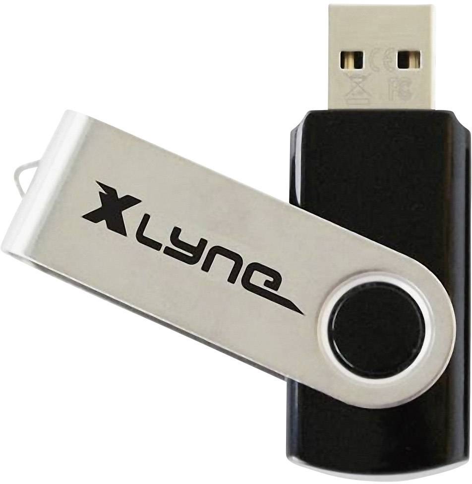 Xlyne Swing Pendrive USB 4 GB czarny 177559 USB 2.0 - obrazek 1