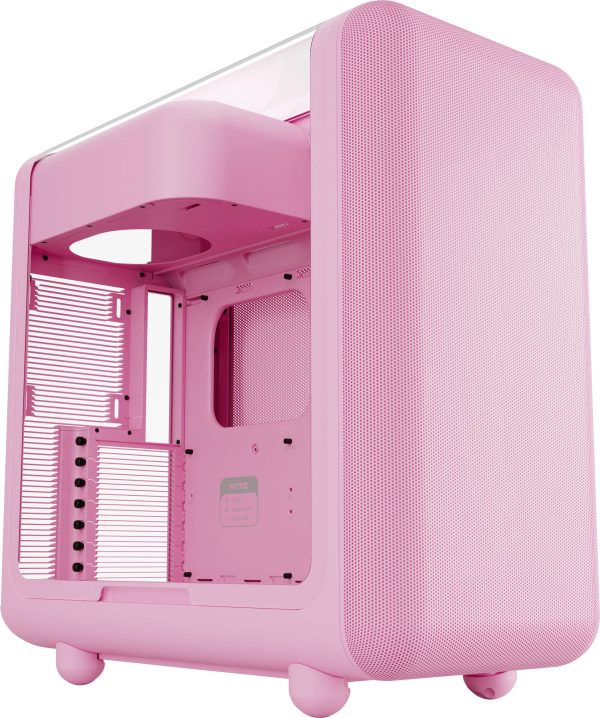 HYTE HYTE X50 Strawberry Milk Midi Tower Obudowa, Obudowa gamingowa, Obudowa do komputera różowy