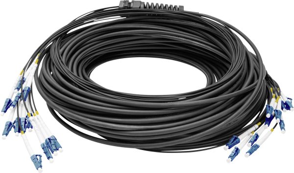 Digitus DK-2A33CU075BK-BBB światłowodowe do światłowodów kabel 75 m czarny [12x złącze męskie LC/UPC – 12x złącze męskie