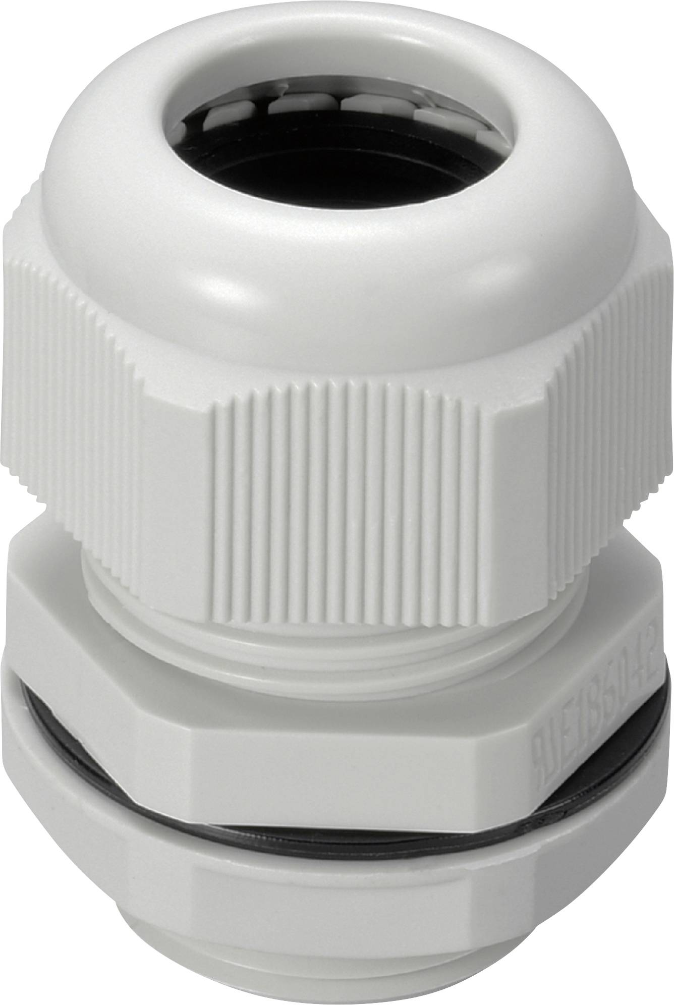 TRU COMPONENTS 1593311 Dławnica kablowa M12 poliamid szaro-biały (ral 7035) 1 szt. - obrazek 1