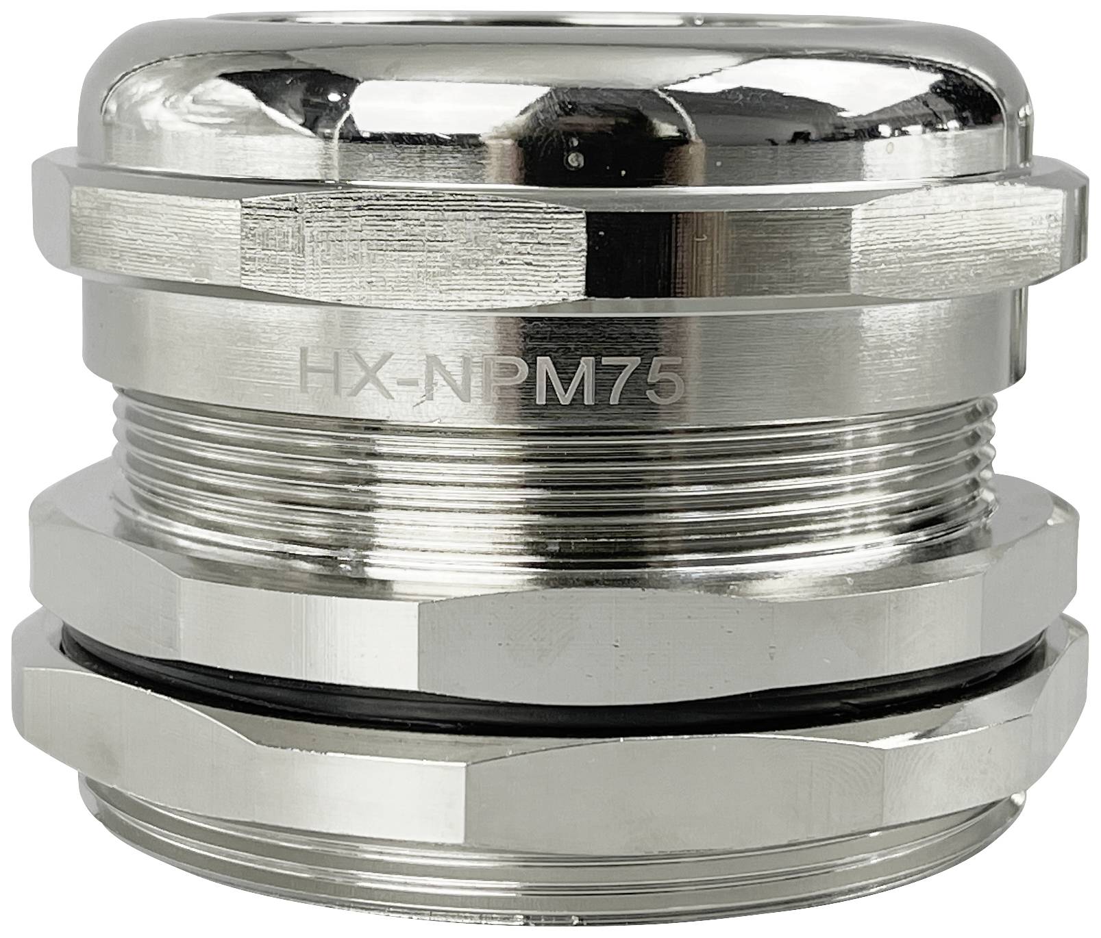 TRU COMPONENTS TC-10302864 Dławnica kablowa M75 mosiądz (niklowany) metal 1 szt. - obrazek 1