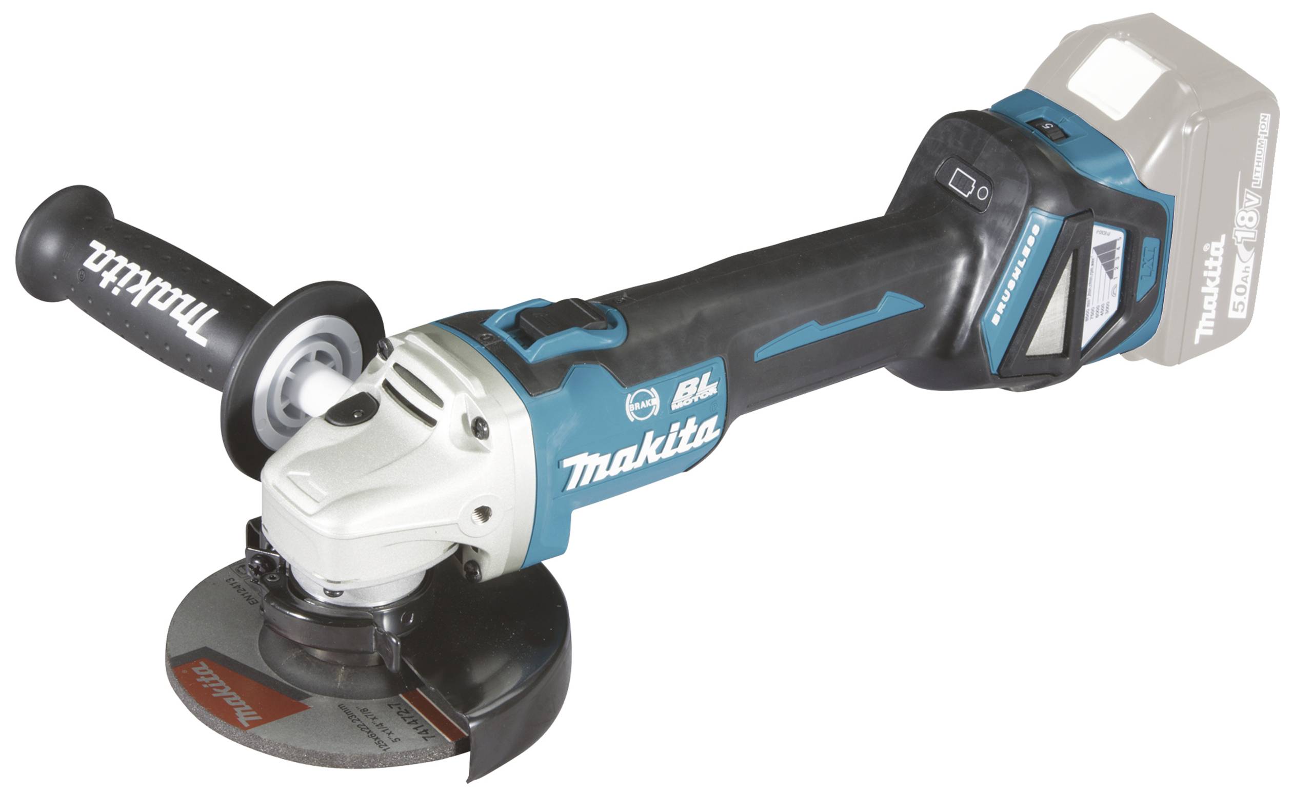 Makita DGA513Z Akumulatorowa szlifierka kątowa 125 mm bez akumulatora, bez ładowarki 18 V - obrazek 1