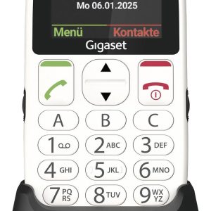 Gigaset GL395 Telefon komórkowy Przycisk SOS, odporny na zachlapania, pyłoszczelny biały Gigaset GL395 Telefon komórkowy Przycisk SOS, odporny na zachlapania, pyłoszczelny biały