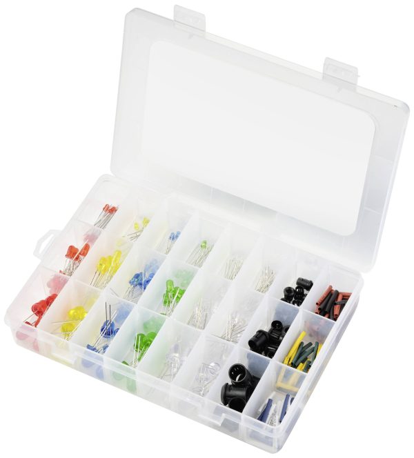 TRU COMPONENTS Akcesoria LED czerwony, niebieski, zielony, żółty, biały, ciepły biały okrągły 3 mm, 5 mm, 8 mm 30 ° 7.5