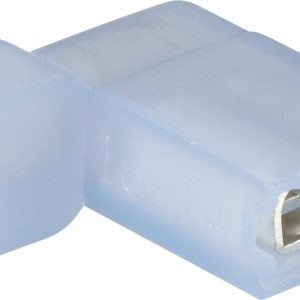 Konektor żeński kątowy, pełna izolacja PA, 4.8×0.8 mm, 1.5-2.5 mm2, niebieski Konektor żeński kątowy, pełna izolacja PA, 4.8×0.8 mm, 1.5-2.5 mm2, niebieski